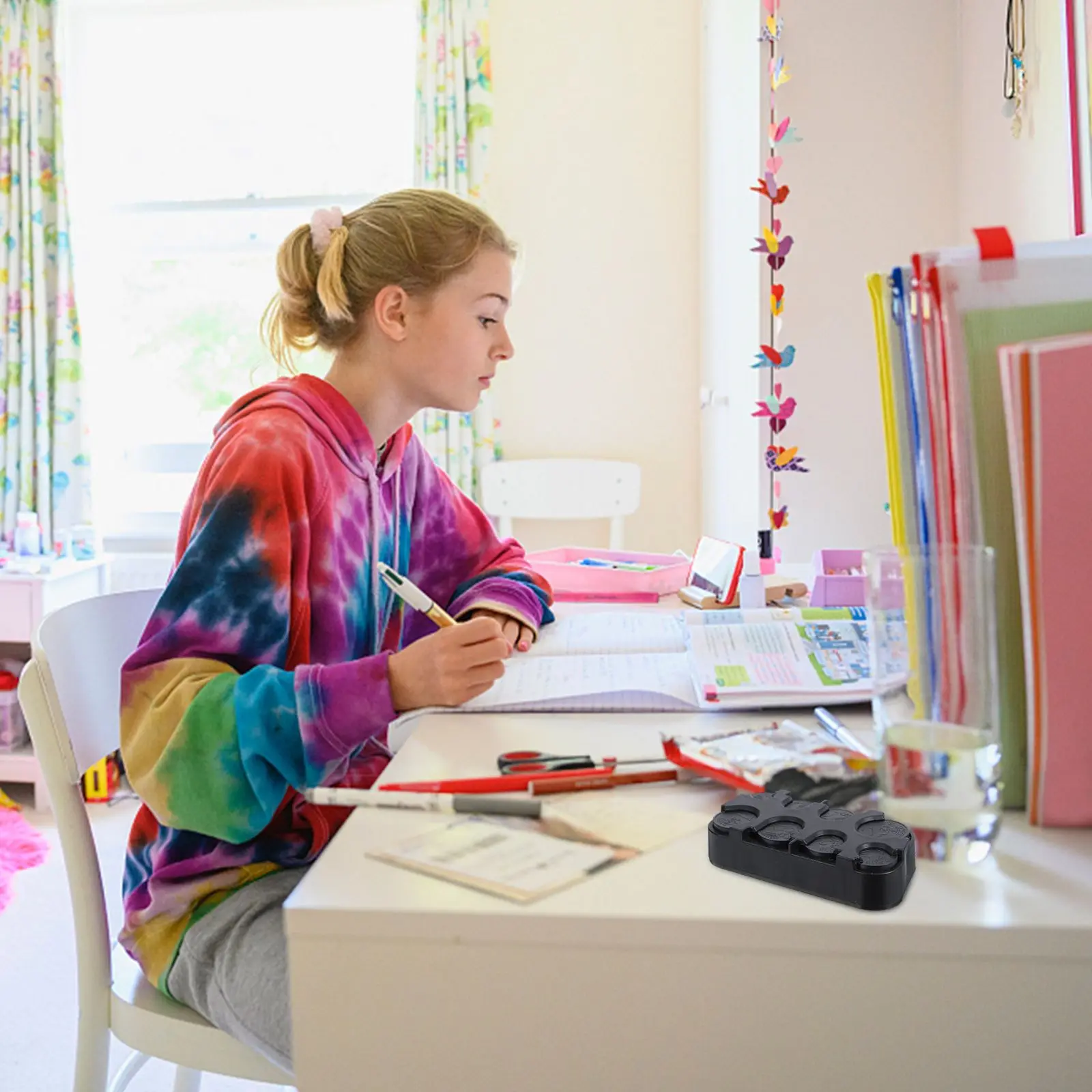 Plastic Coin Holder Large Capacity Waterproof Compact Black Reusable Container Dispenser Portable Coin Box Organizer Storage