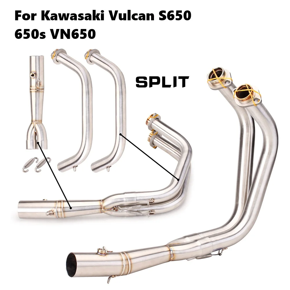 

Slip On All Motorcycle Exhaust System For Kawasaki Vulcan S650 650S VN650 EN 650 EN650 51mm Escape Front Link Pipe Connecting