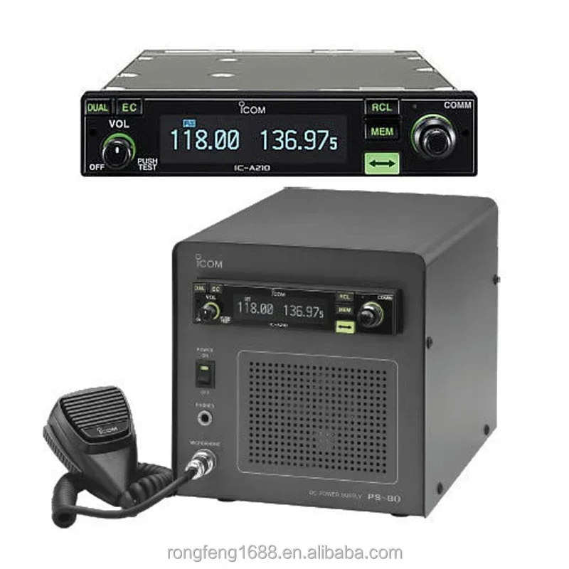 

VHF Air Band Transceiver 8W Aviation Mobile Radio Long Range Walkie Talkie ICOM IC-A220 Car Radio