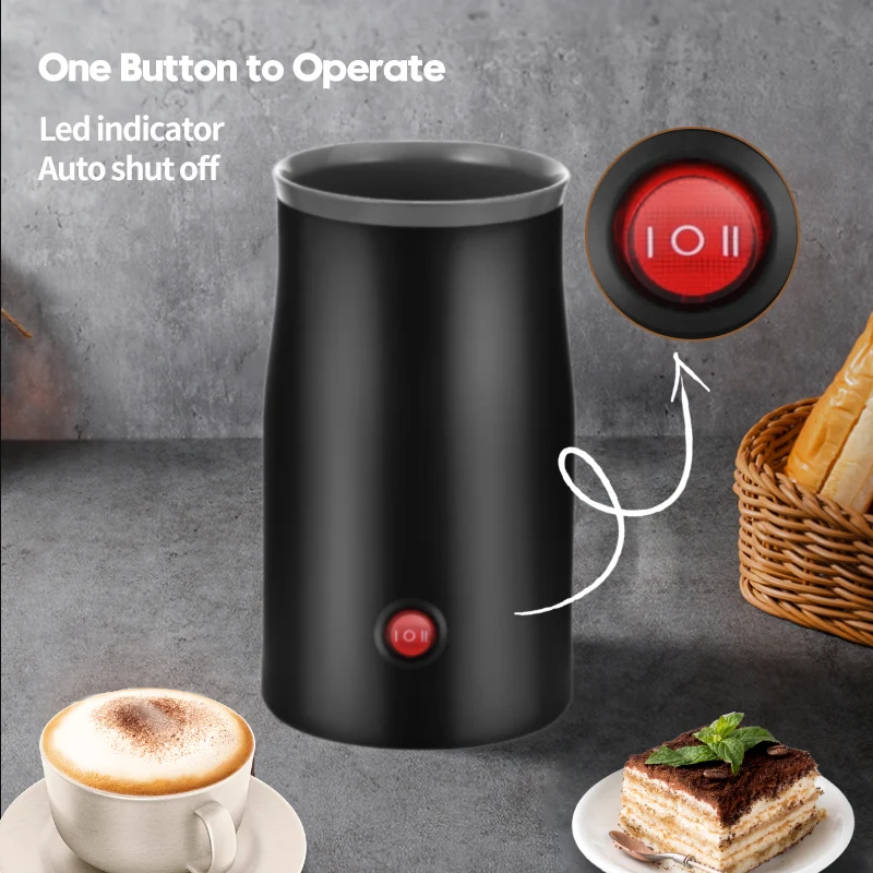 ماكينة رغوة الحليب الكهربائية الصغيرة الحجم التي تعمل باللمس #6