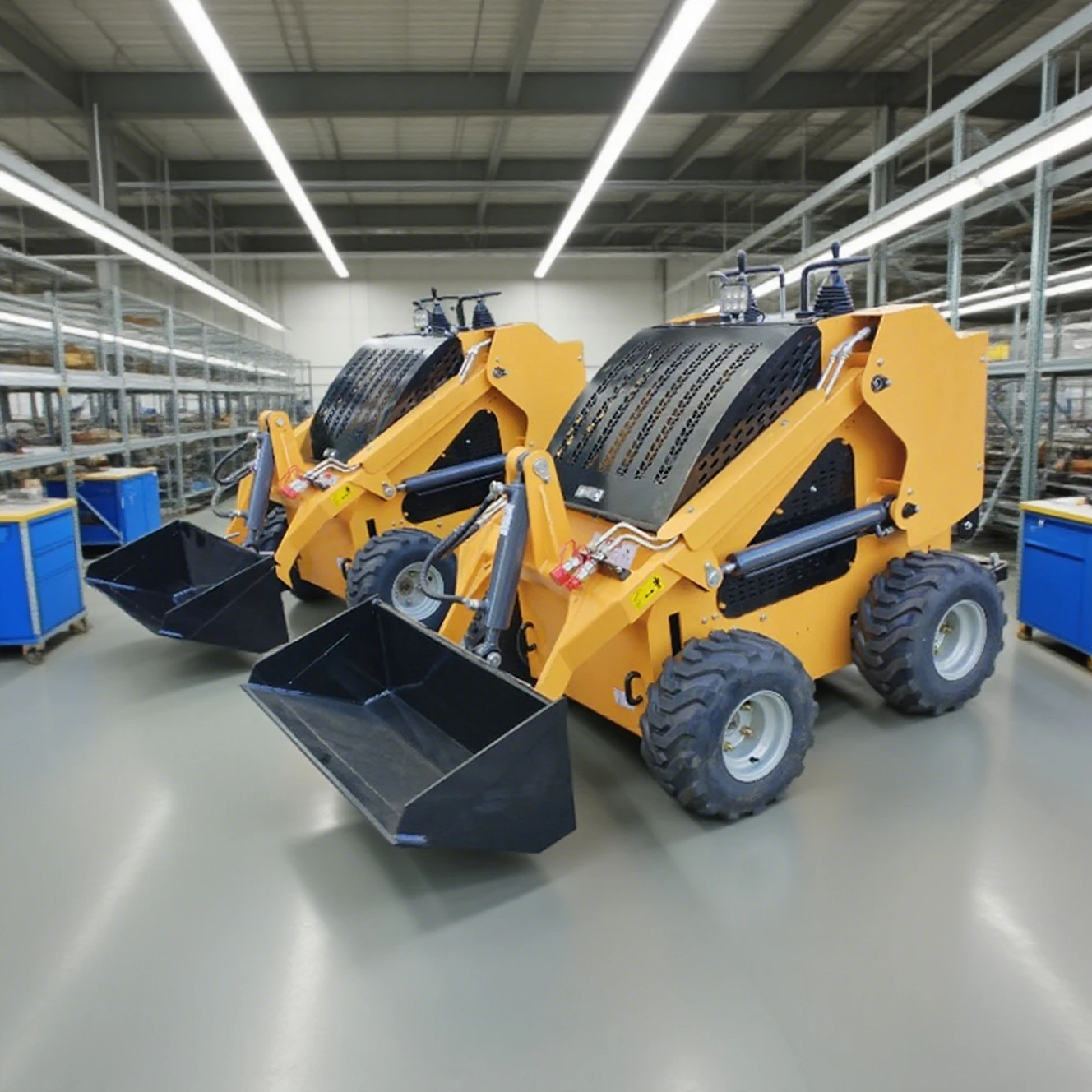 

Chinese Manufacturer Mini Skid Steer Loader For Sale Farm Use Skid Steer Loader Fast Delivery Multifunctional Wheel loaders