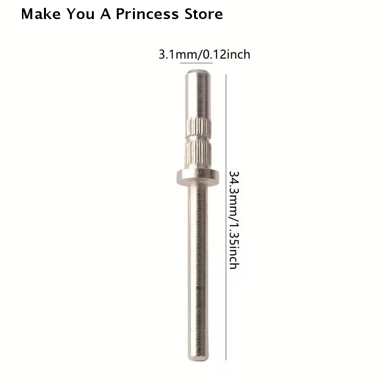 【HBA】3.1mm 80pcs Mini Nail Sanding Bands Electric Machine Nail Drill Bits Acrylic Polish Remover Files Nails Accessory Tool