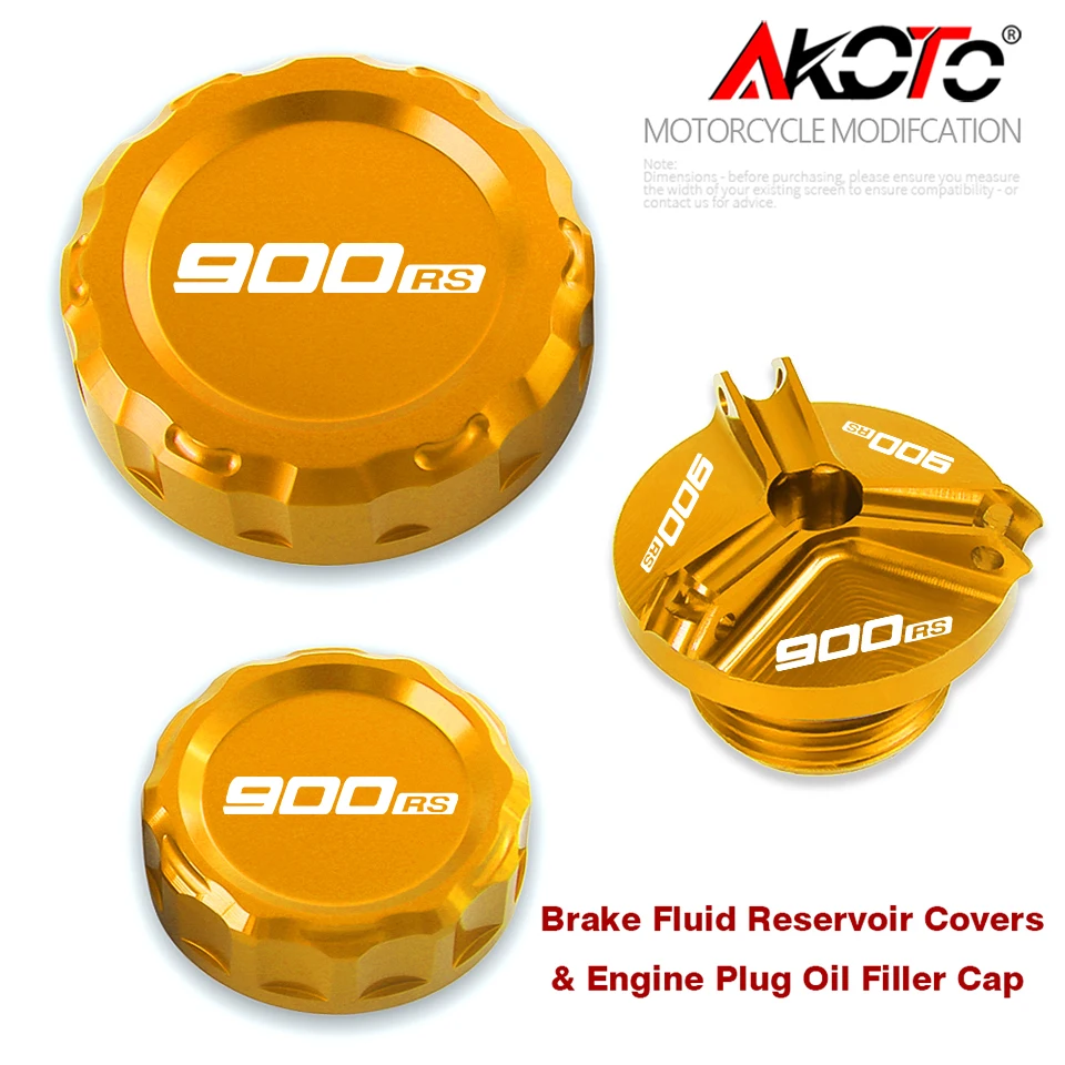 

For Kawasaki Z900RS Z900 RS Z948RS CAFE 2017-2025 2024 2023 Acessories Brake Fluid Reservoir Covers&Engine Plug Oil Filler Cap