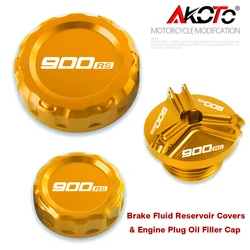 For Kawasaki Z900RS Z900 RS Z948RS CAFE 2017-2025 2024 2023 Acessories Brake Fluid Reservoir Covers&Engine Plug Oil Filler Cap