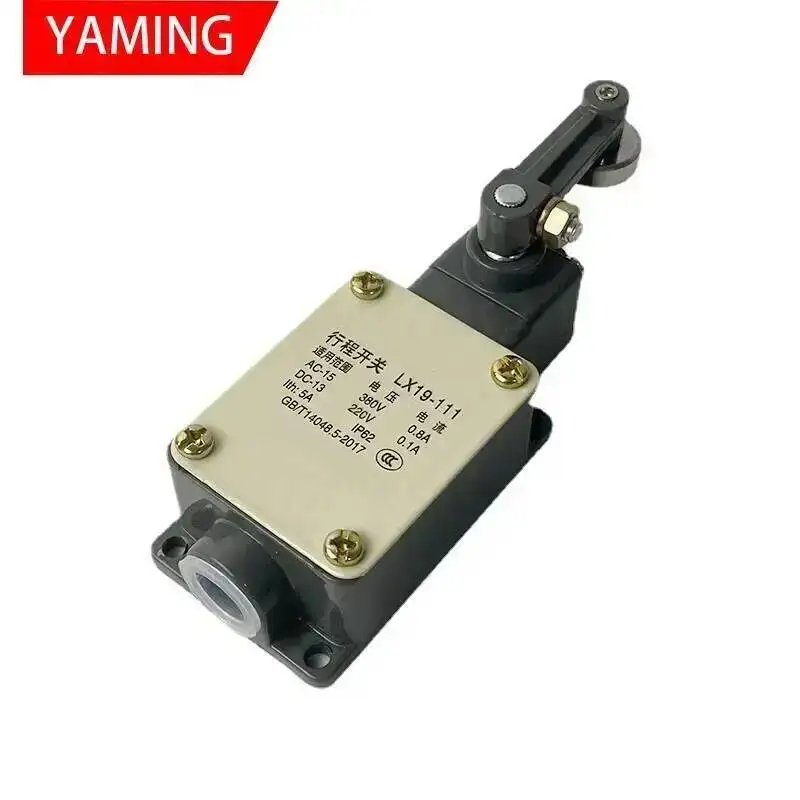 LX19-111 Stroke Rocker Micro Limit Switch Self Return Reset Momentary NO Thread Aluminum Shell 5A IP62