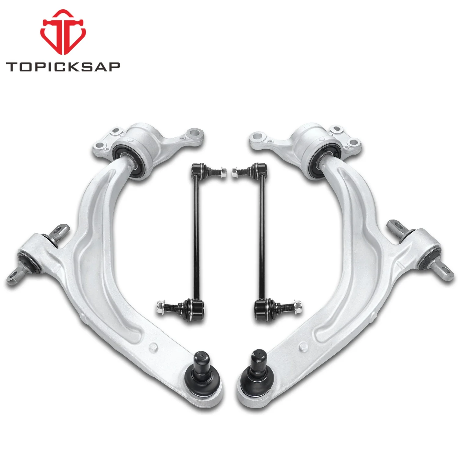 

TOPICKSAP 4Pcs Front Lower Control Arm Bushing Sway Bar Link for Chrysler Pacifica 2017-24 Voyager 2020-24 5274642AA 5274643AA