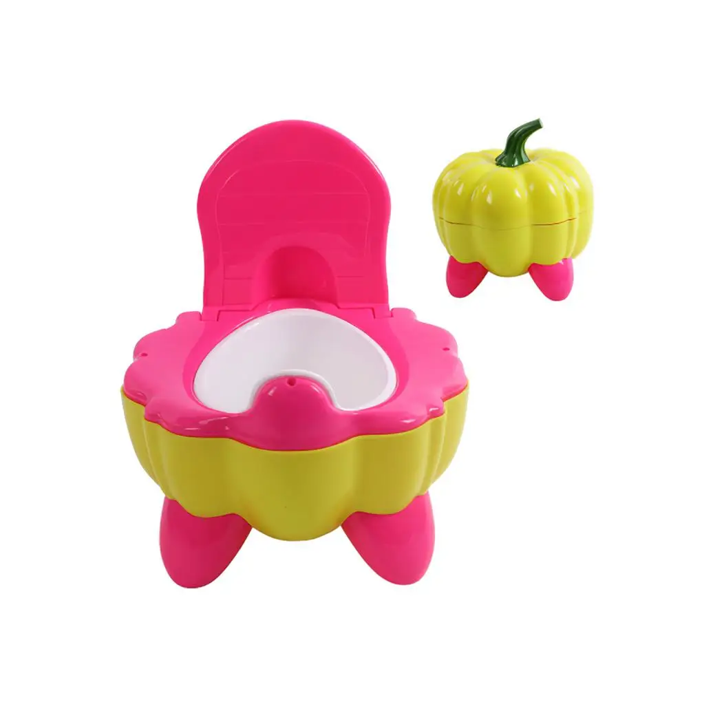 

Cute Baby Pumpkin Bowl Cartoon Training Pan Durable Practical Plastic Toilet Pumpkin for 0-2 Years Old