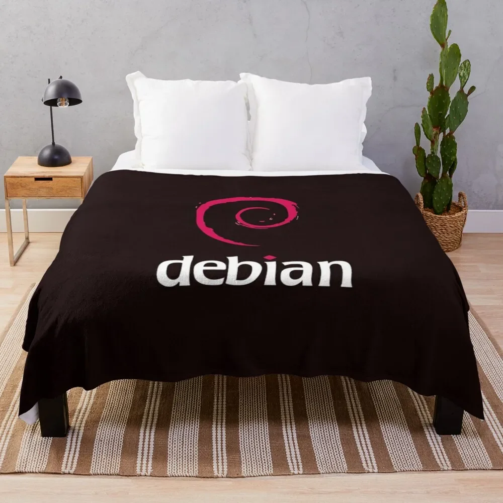 Debian Essential T-Shirt Throw Blanket Blankets For Sofas Kid'S Luxury Thicken Blankets