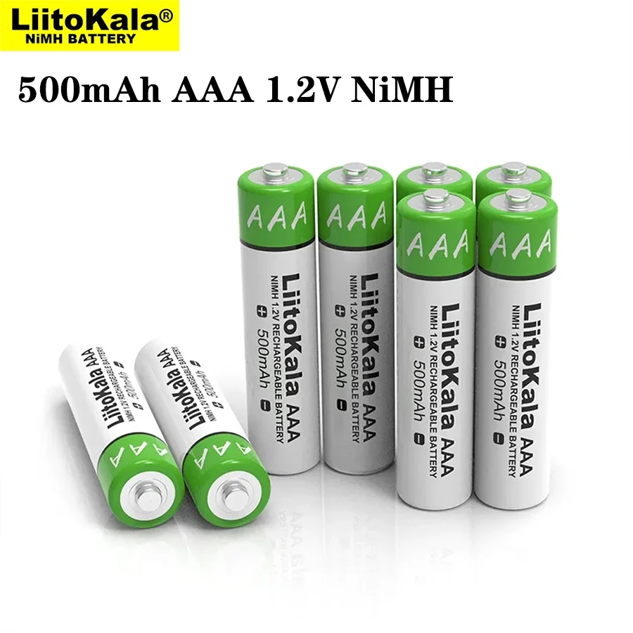 2-40 sztuk LiitoKala oryginalny AAA akumulator NiMH 1.2V akumulator 500mAh do latarki, zabawek, pilota