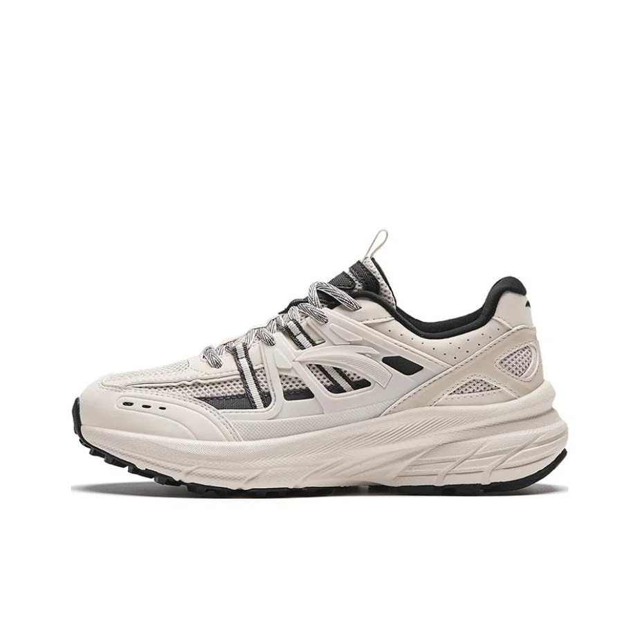 

Anta AT955 Versatile Slip Resistant, Abrasion Resistant, Breathable Low top Casual Running Shoes Women's Beige Black 922345598-1