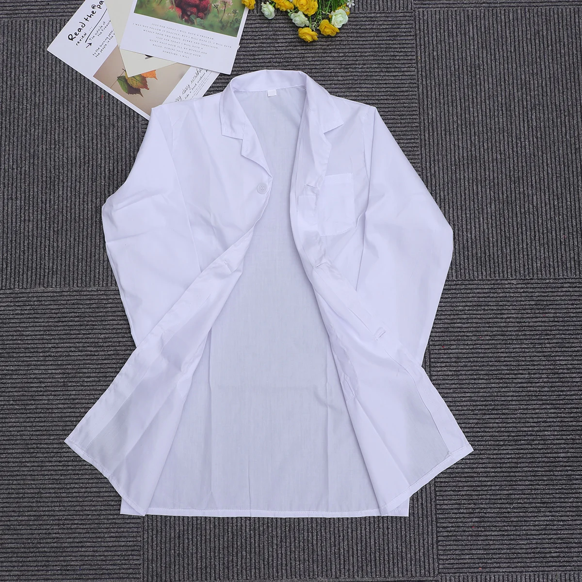 Costume for Kids Lab Coat Woman Doctor Cosplay Uniform Lab-gown White Coats Experimental Clothes Children Thin Women's