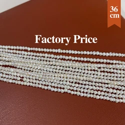 2-2.5mm Natural Freshwater Pearl Beads Punch Small Pearl Loose Beaded for Making DIY Necklace Bracelet Accessories about 144pcs