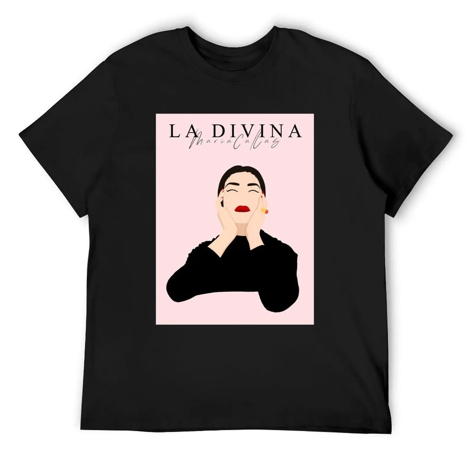 La Divina- Maria Callas T-Shirt blue archive tees kawaii clothes custom shirt black t shirts for men