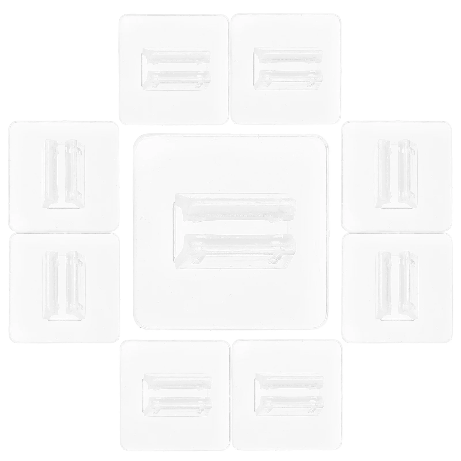 

50 Pcs Card Holder for Desk Business Cards Display Rack Cute Small Playing Game Pieces Accessories Clear Base Stand