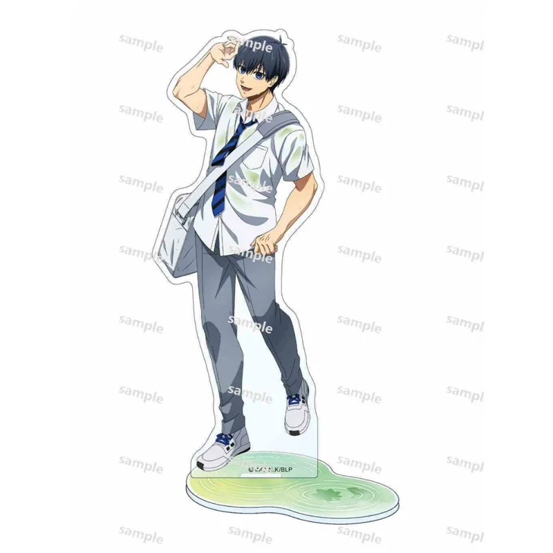 Blue Lcok Autumn Rain Acg Stand Sae Figure Take An Umbrella Acrylic Stand Mini Reo Wet After Rain Mini Keychain Yoichi Toys Boy