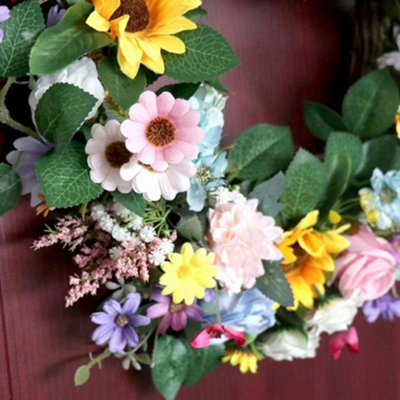 

Универсальный весенний цветочный венок-обруч из роз для модных людей 15UB