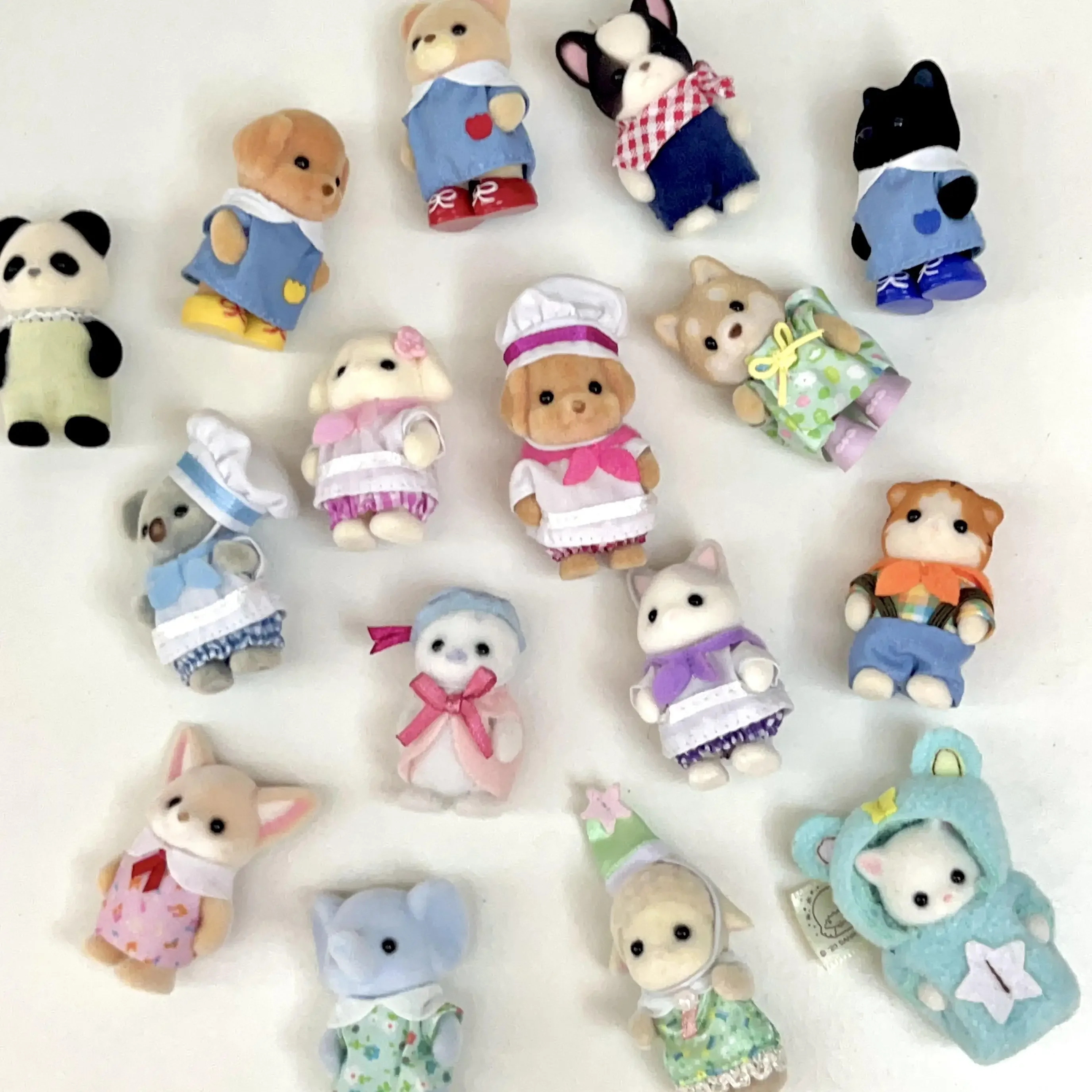 Children's Animal Family Doll Set Lamb Play House Cute Figure Ornament Doll Doll Toy