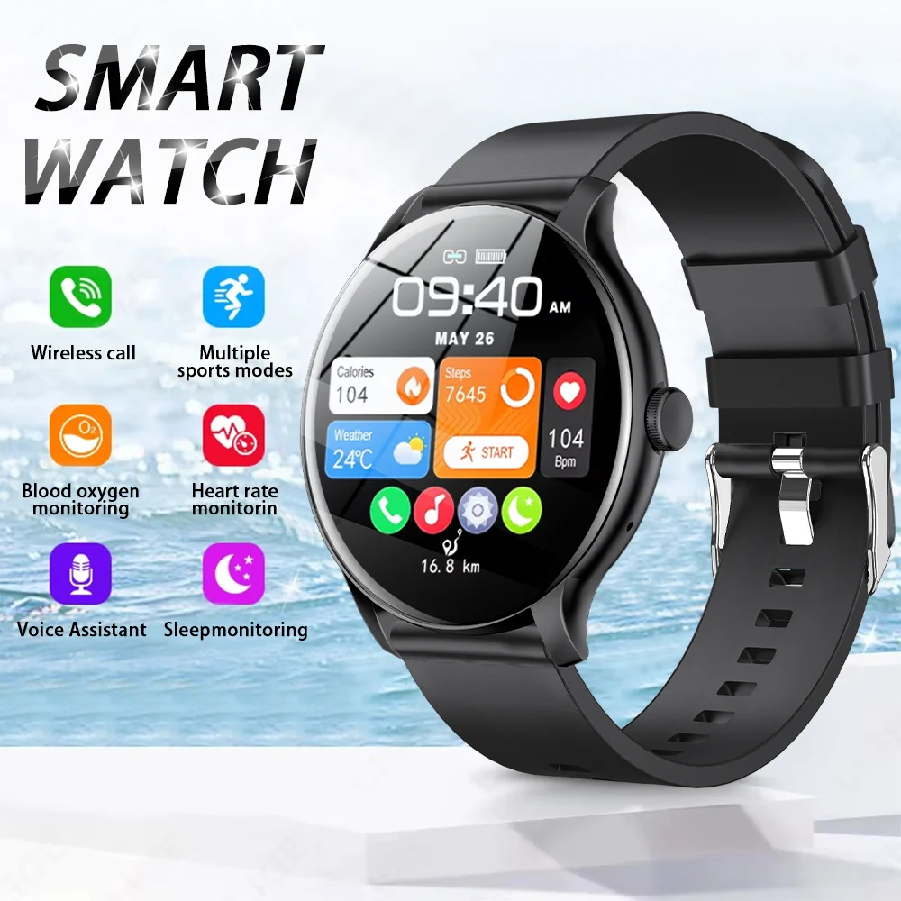 LAXASFIT 2025 New Smart Watch Women Men Gift Sports Fitness Watch Heart Rate Monitor Smart Watch for Xiaomi Android IOS