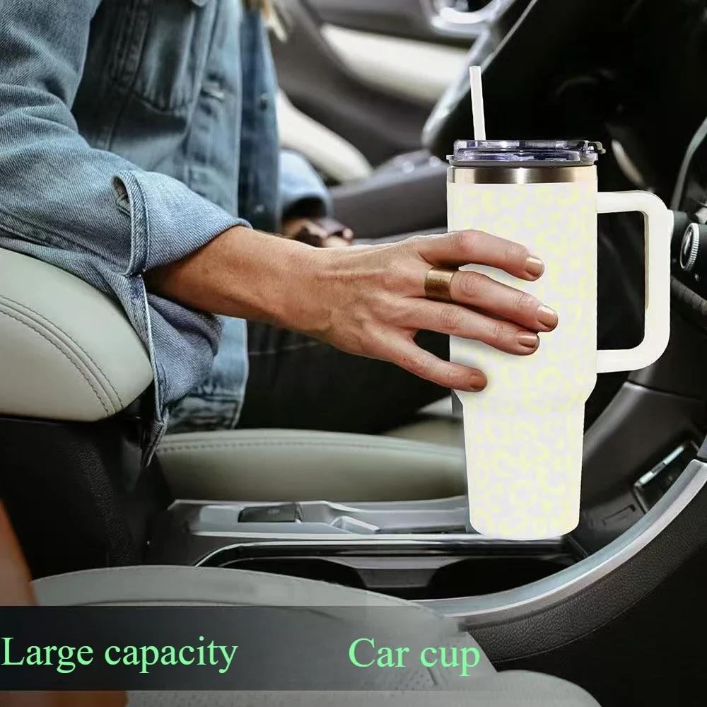 New product in stock, luminous large capacity 40oz third generation Ice King cup, car cup with handle stainless steel hiking cup