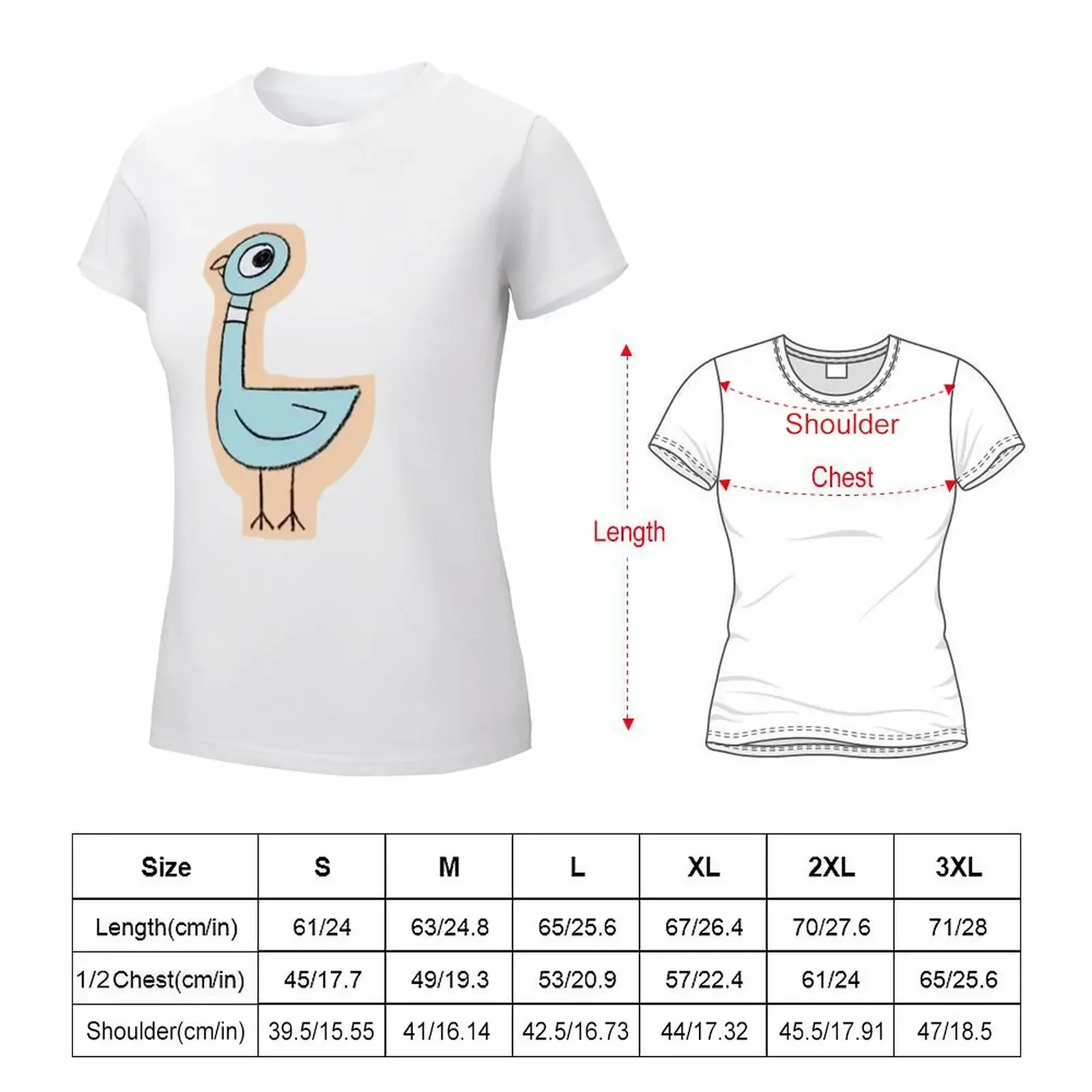 dont let the pigeon drive the bus T-shirt funny summer clothes t shirts for Women