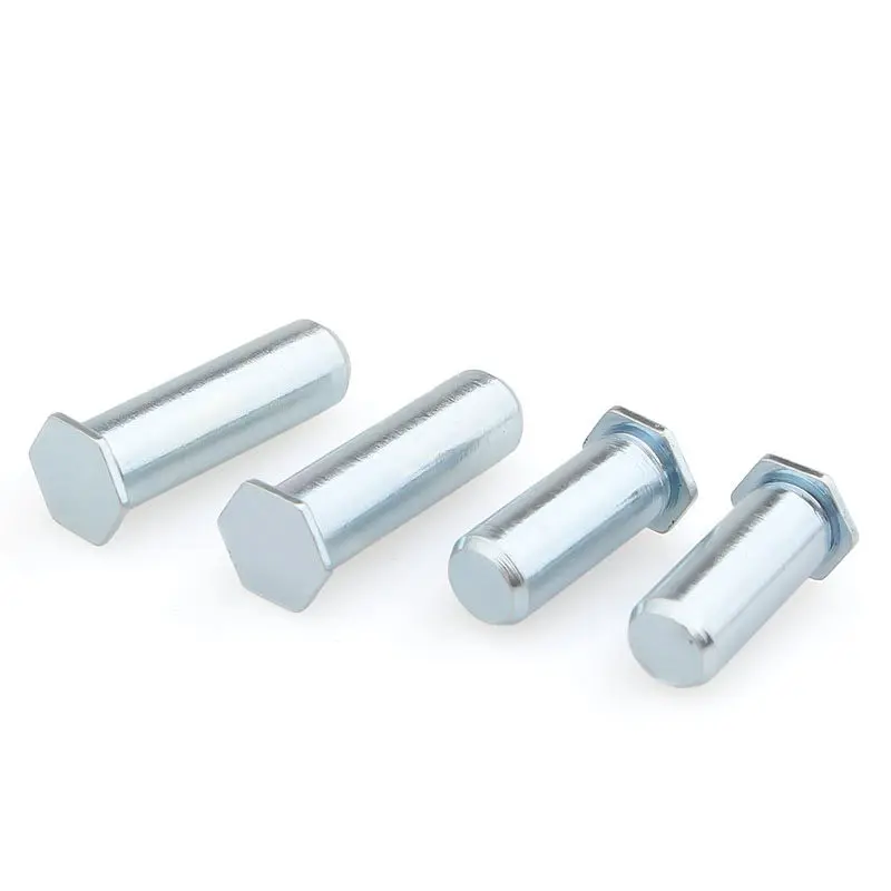 100pcs Carbon Steel Galvanized Hexagonal Press Rivet Locating Pin PIN-3/4 Industrial Sheet Metal Positioning Hardware Fastener