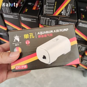 Bomba de aire de acuario silenciosa de 3W Compresor de aire de peces ultra silencioso 220V-240V 110V Bombra de burbujas para oxigenación del acuario 10 Mejores compresor de aire del acuario de ventas - №9