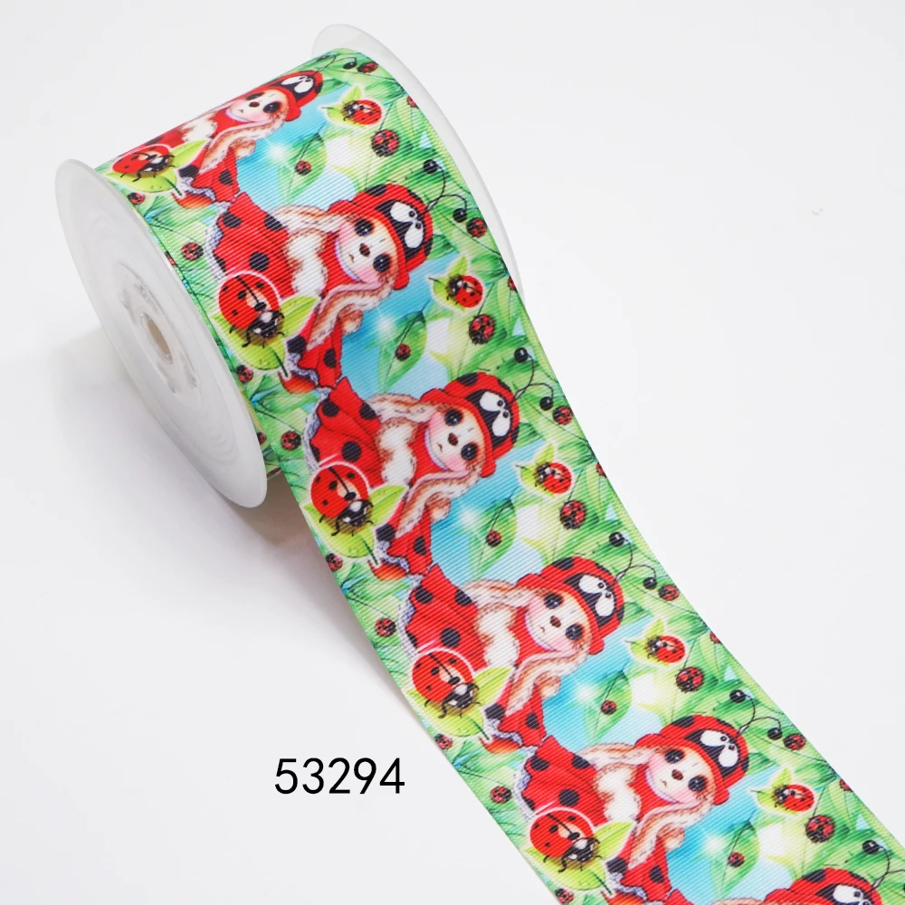 DIY Cartoon Animal Printed Grosgrain Ribbon For Craft Supplies Sewing Accessories 5 Yards. 53266