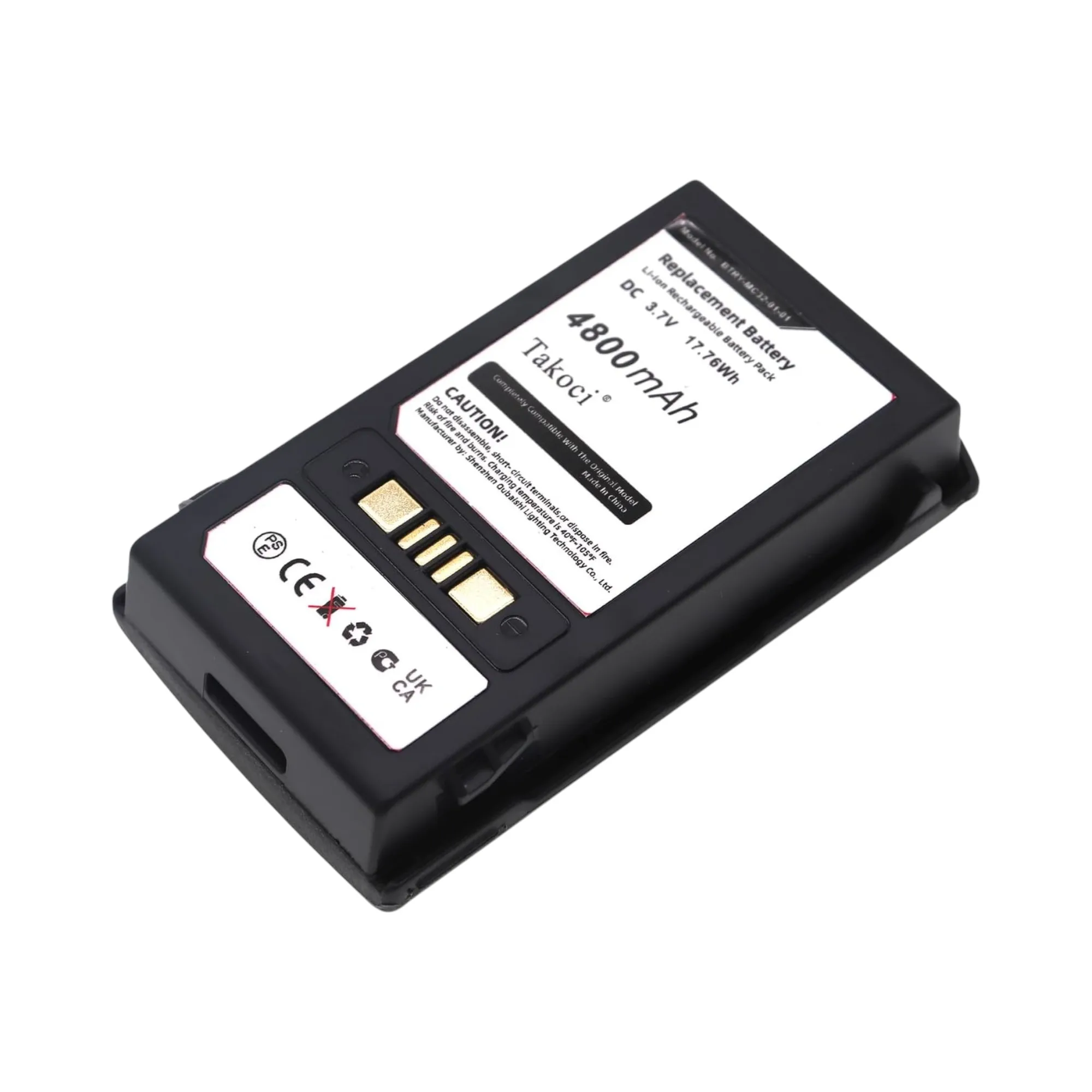 

Replacement Battery 4800mAh for Zebra,Motorola,MC3200,MC32N0,MC32N0-S,BTRY-MC32-52MA-10,BTRY-MC33-27MA,BT-000375