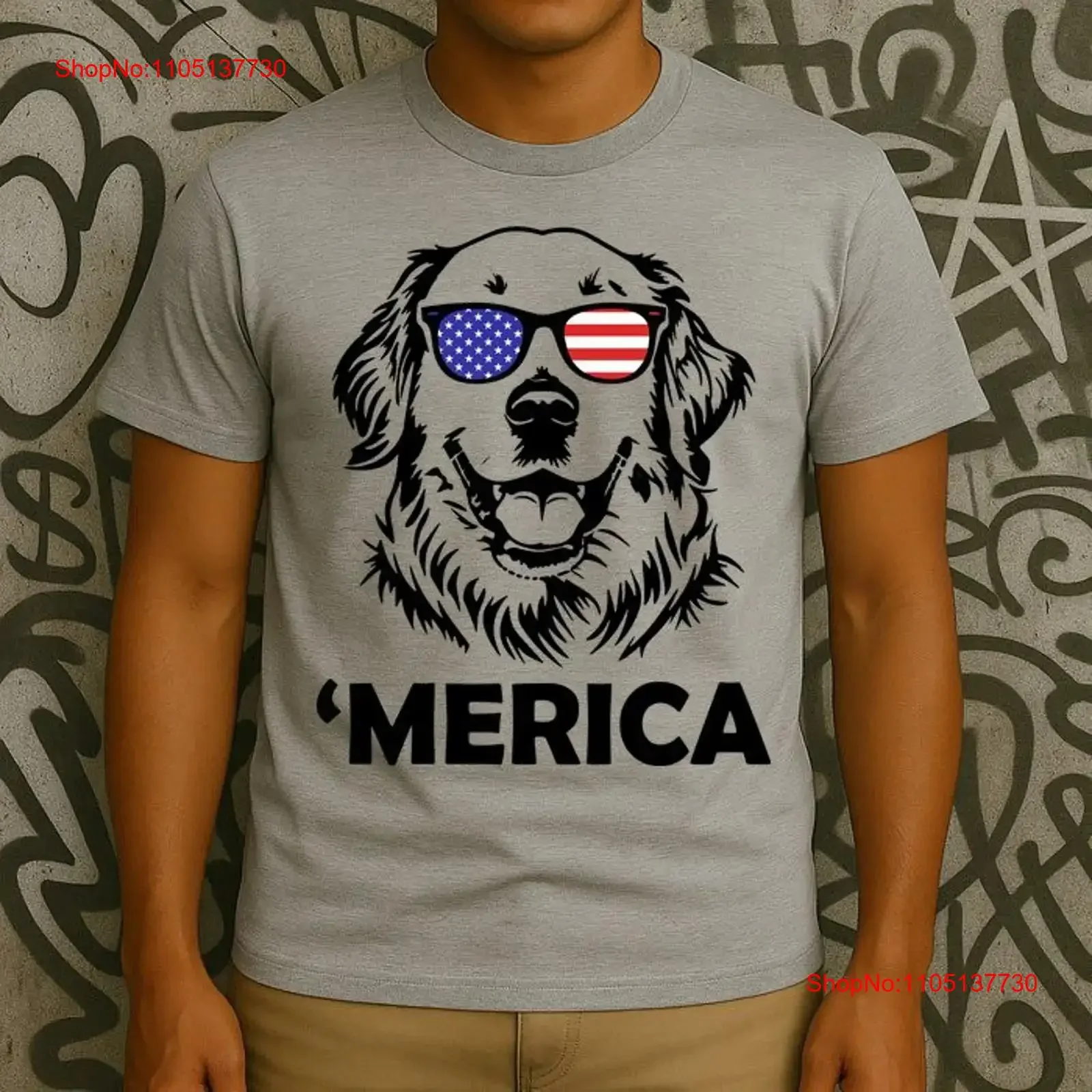 

Футболка Golden Retriever 4 июля Merica, винтажная стираная дышащая унисекс, удобная повседневная дизайнерская одежда, растянутая