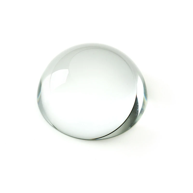 100mm text Zhenjing glass semicircular Paperweight reading aid map for the elderly reading magnifier lens gift box