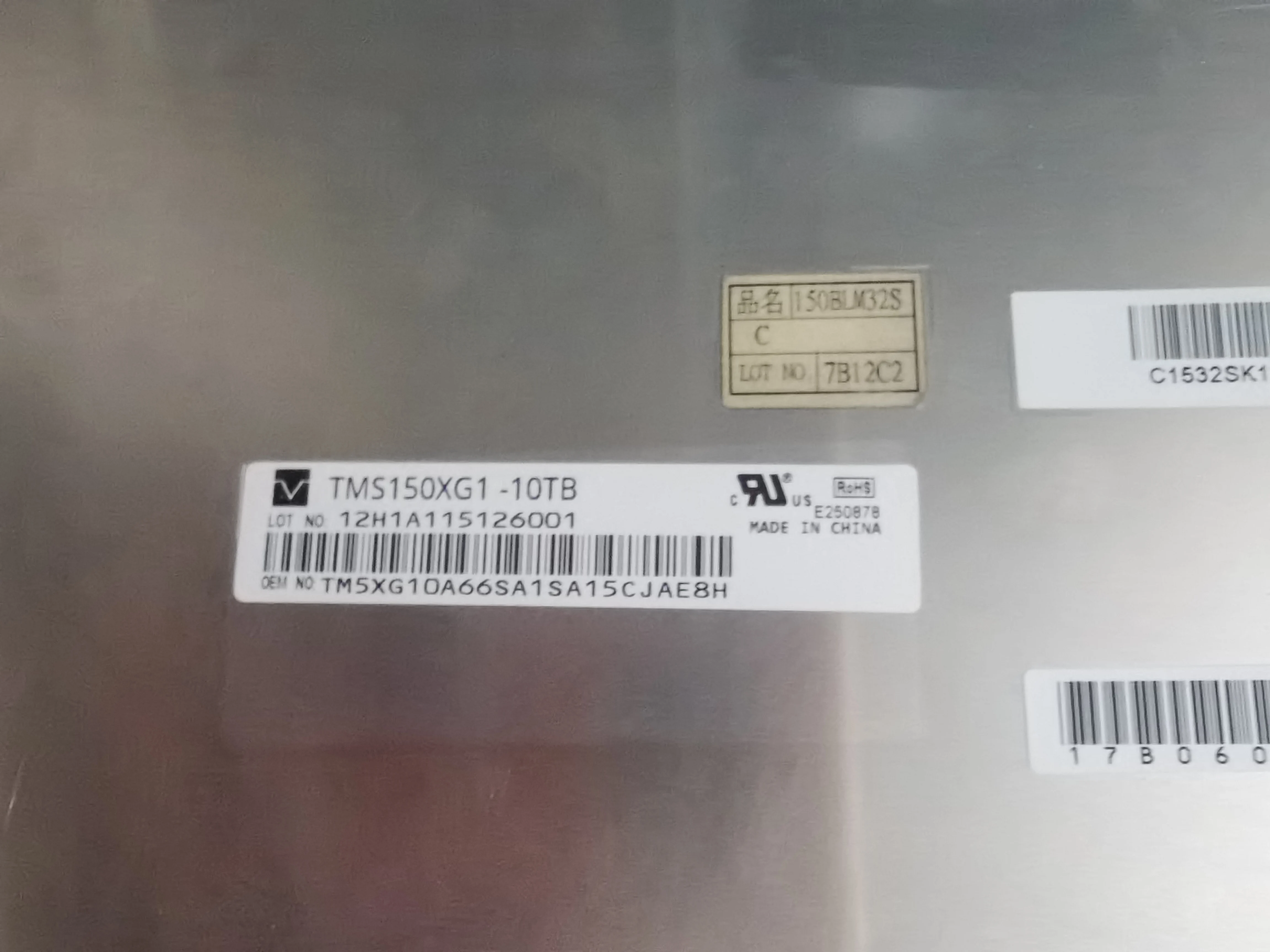 TMS150XG1-10TB Original 15 inch LCD screen in stock SVA150XG10TB TMS150XG1-04TB