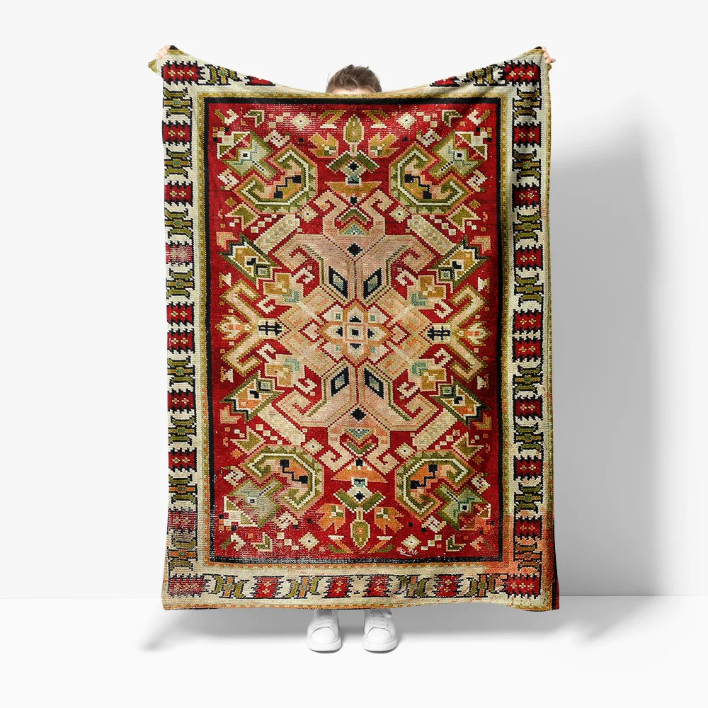 Moroccan Kilim Rug Vintage Cotton Tribal Area Rug Small Decorative Mat Bed Room Living Room Decor