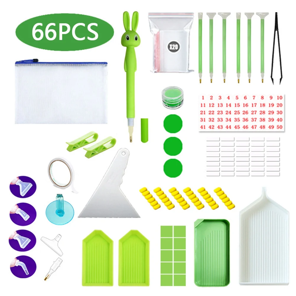 DIY Painting New Diamond Point Pen Quick Pasting Tool Set Green