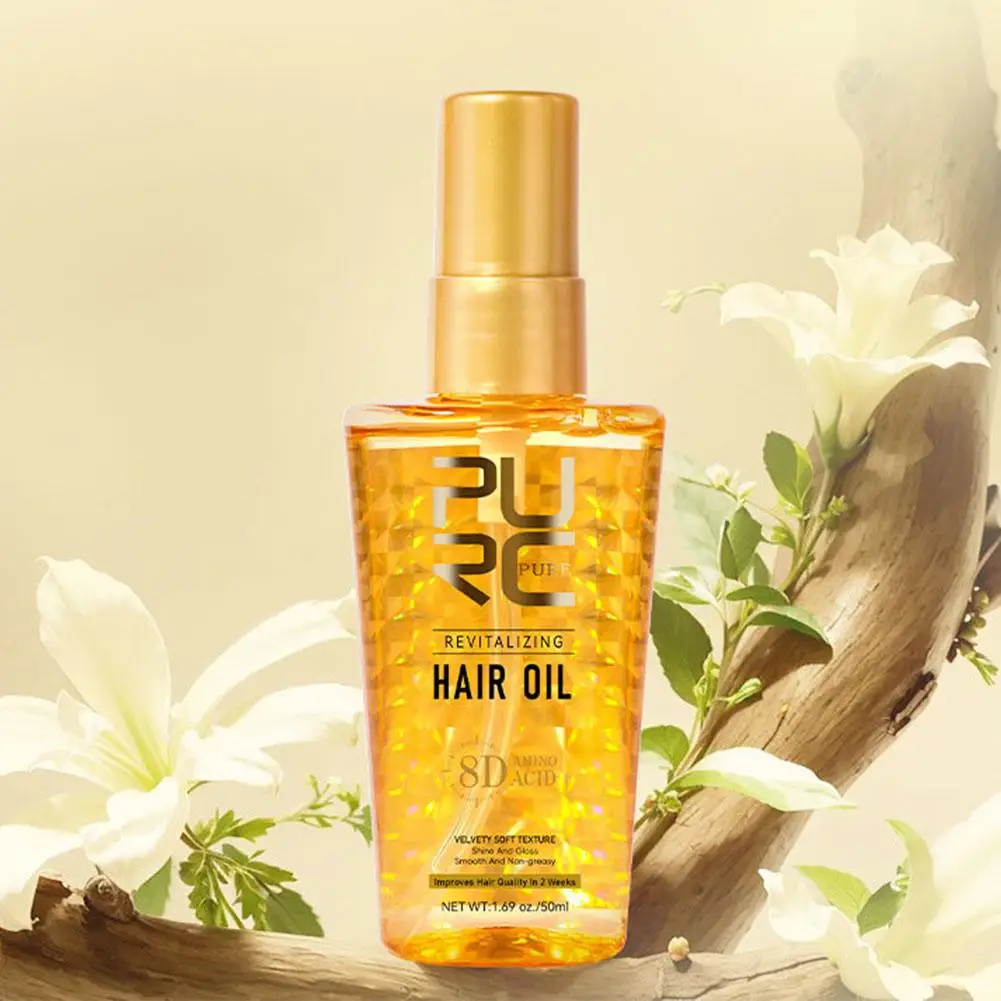 زيت الشعر الأحماض الأمينية الطبيعية العناية بالشعر جوهر رذاذ تحسين إصلاح الشعر تزايد الشعر مجعد السلس زيت مصل جاف F0I1