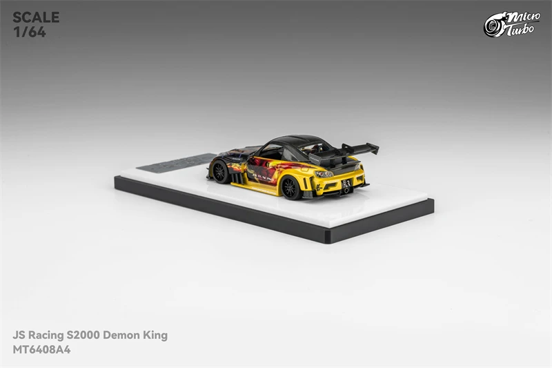 MT MicroTurbo 1:64 J'S Racing S2000 AP1 Demon King APAXPO 2025 Diecast نموذج سيارة #3