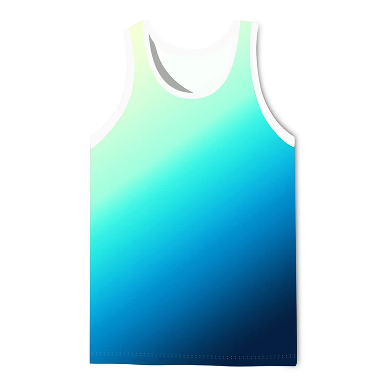 3D Painting Graffiti Printed Tank Top Gym Clothing Men Summer Streetwear Basketball Vest Quick Drying Sleeveless Tshirt y2k Tops