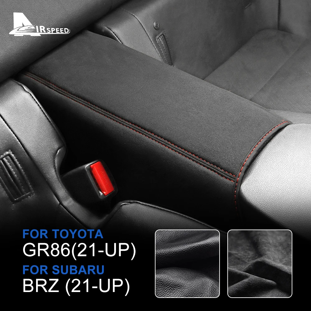 Reposabrazos de ante para Subaru BRZ Toyota GR86 2021 2022 2023 2024, caja de reposabrazos de cuero RHD LHD, almohadilla contenedor de consola para interiores