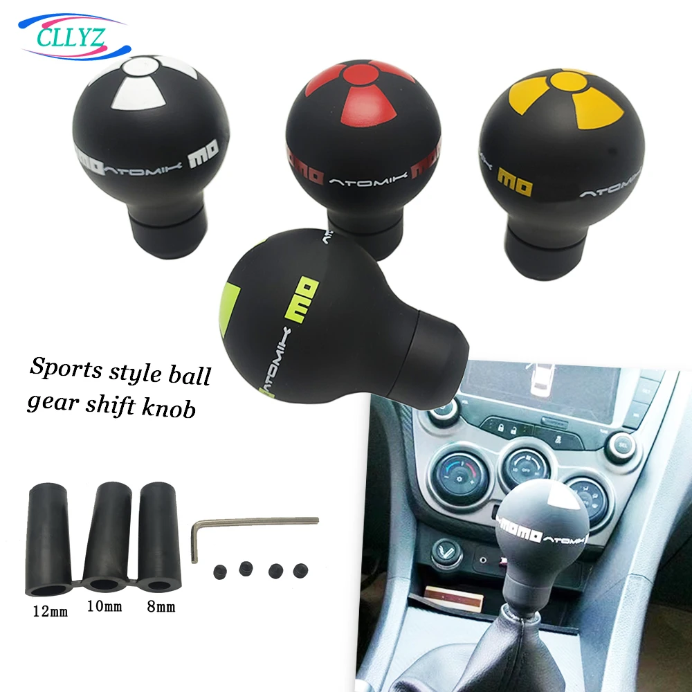 CLLYZ MO Resin Gear Shift Knob Universal N-bomb Style Manual Transmission Shifter Auto Parts