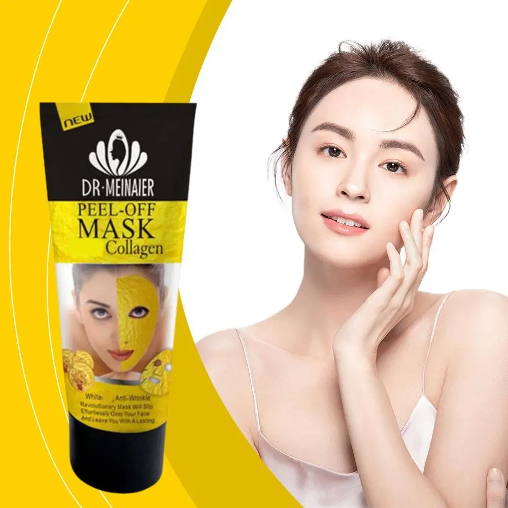 24K Gold Peel-Off Mask Collagen Anti Aging Wrinkle Lifting Firming Moisturises Deep Cleansing Fine Lines Mask For All Skin A6X3