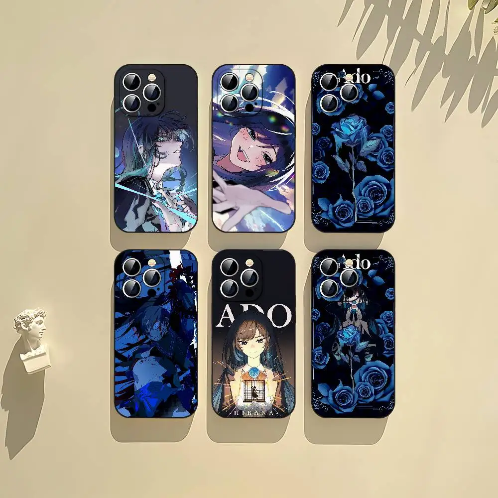 Cartoon Singer A-Ado Phone Case Black That Fits For IPhone 17,16,15,11,13,14 Pro Max,Plus,X,Xr,Xs Max,13Mini