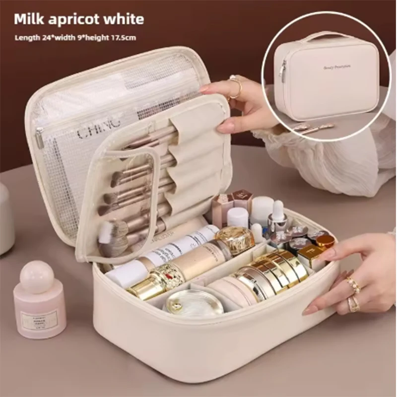New Women's Cosmetic Bag Portable Storage Bag Large Capacity Luxury Makeup Bag Travel Organizer Essentials Toiletry Bags view 2
