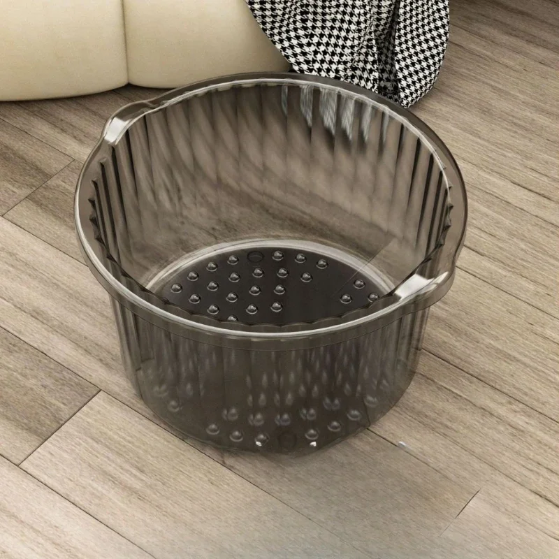 

Portable Bucket Foot Spa Home Extra Deep High Capacity Transparent Massage Large Knee High Foot Soak Tub Materassino Mare