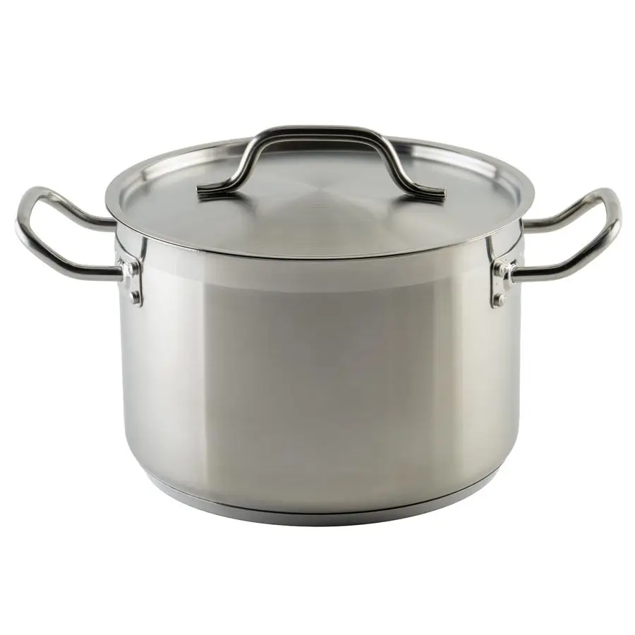 

HeavyDuty Stainless Steel Stock Pot with Cover, 8 Quart