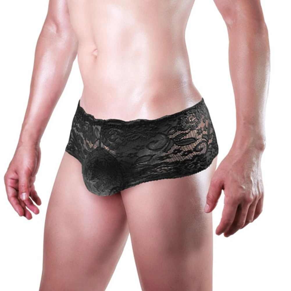 ملابس داخلية للرجال من الدانتيل الزهري ، سراويل داخلية مثيرة ، سراويل سيسي ، سراويل بيكيني بحقيبة منتفخة ، ملابس داخلية للمثليين ، سراويل داخلية جي سترينغ ، ملاكم صغير