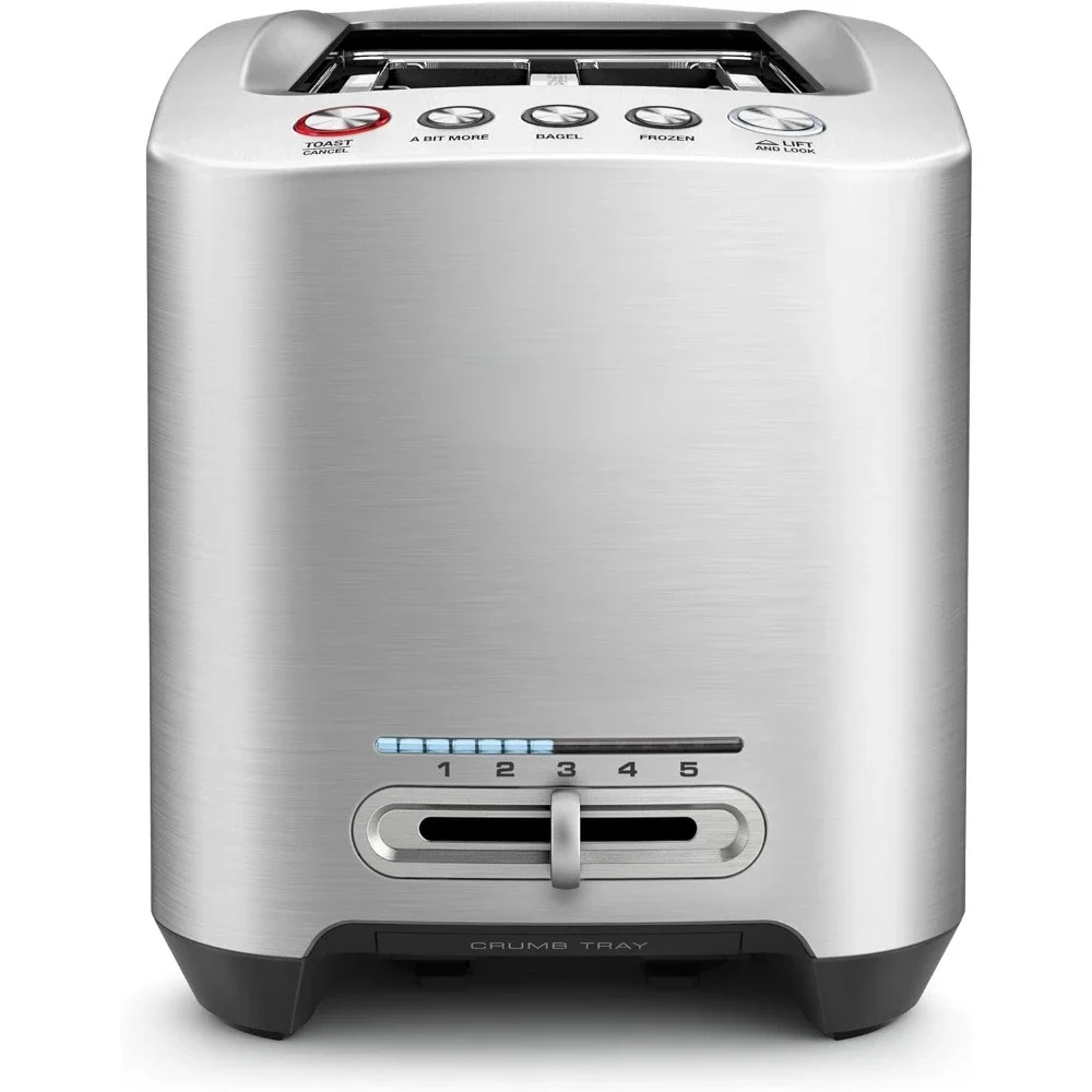 BTA830XL Die-Cast Smart Toaster 4-Slice Long Slot Toaster, Brushed Stainless Steel