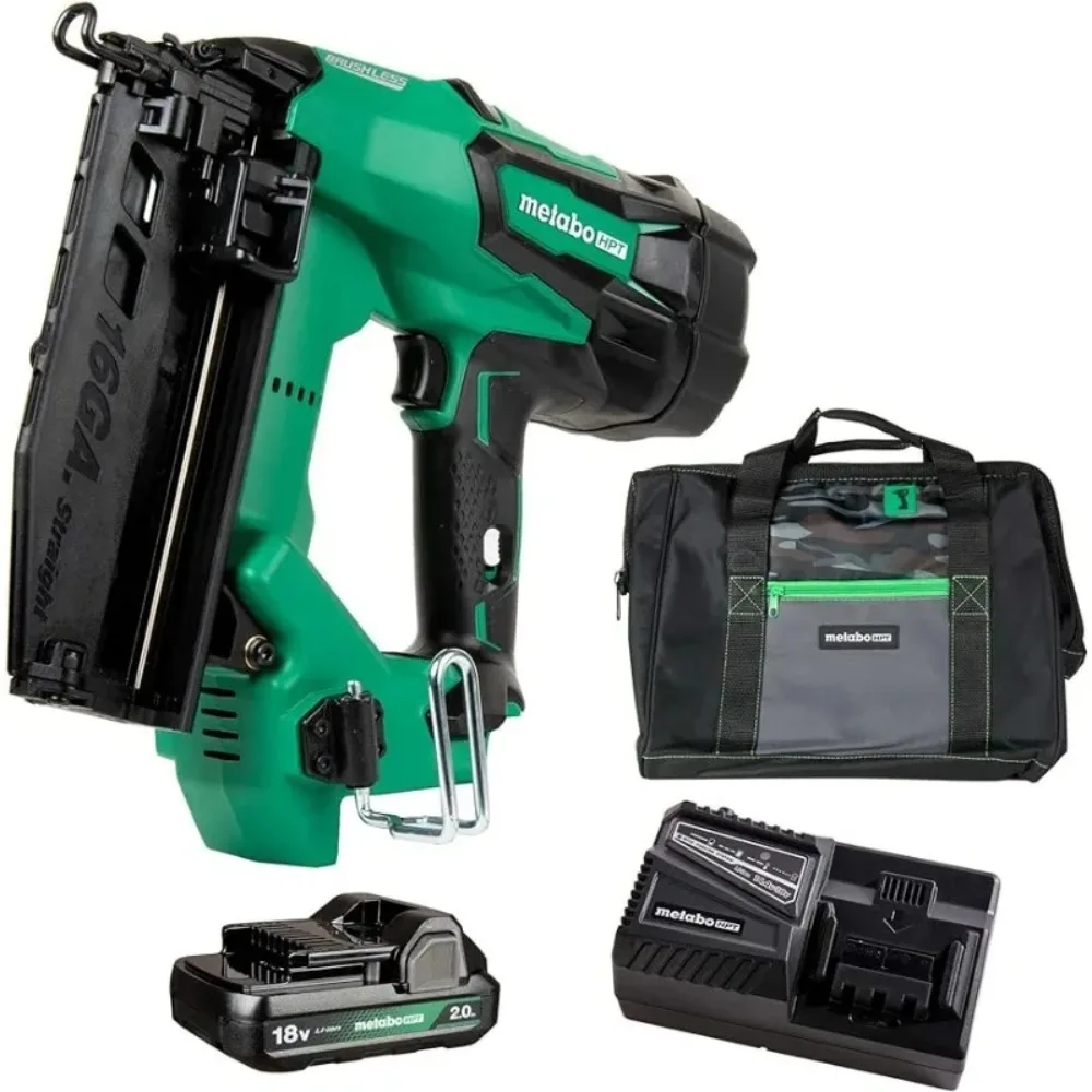 

Cordless 18V MultiVolt Straight Finish Nailer Kit | 16 Gauge | 1-18V 2.0Ah Lithium Ion Battery w/Fuel Gauge