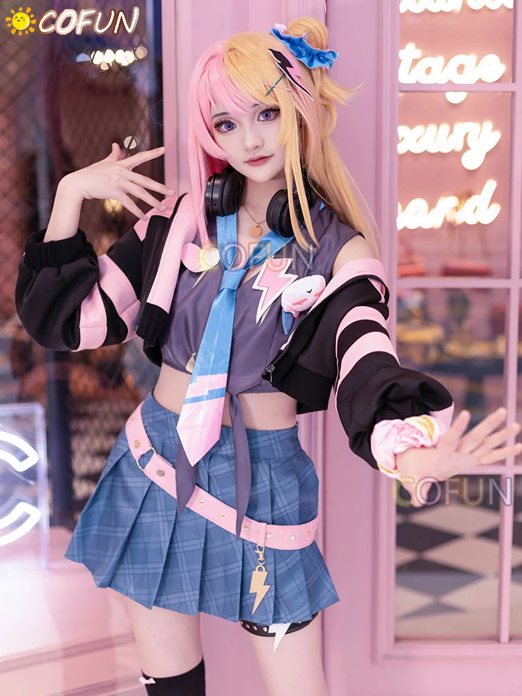 COFUN Game Vtuber Nijisanji EN XSOLEIL Kotoka Torahime Cosplay Costume Party Dress Suit Halloween