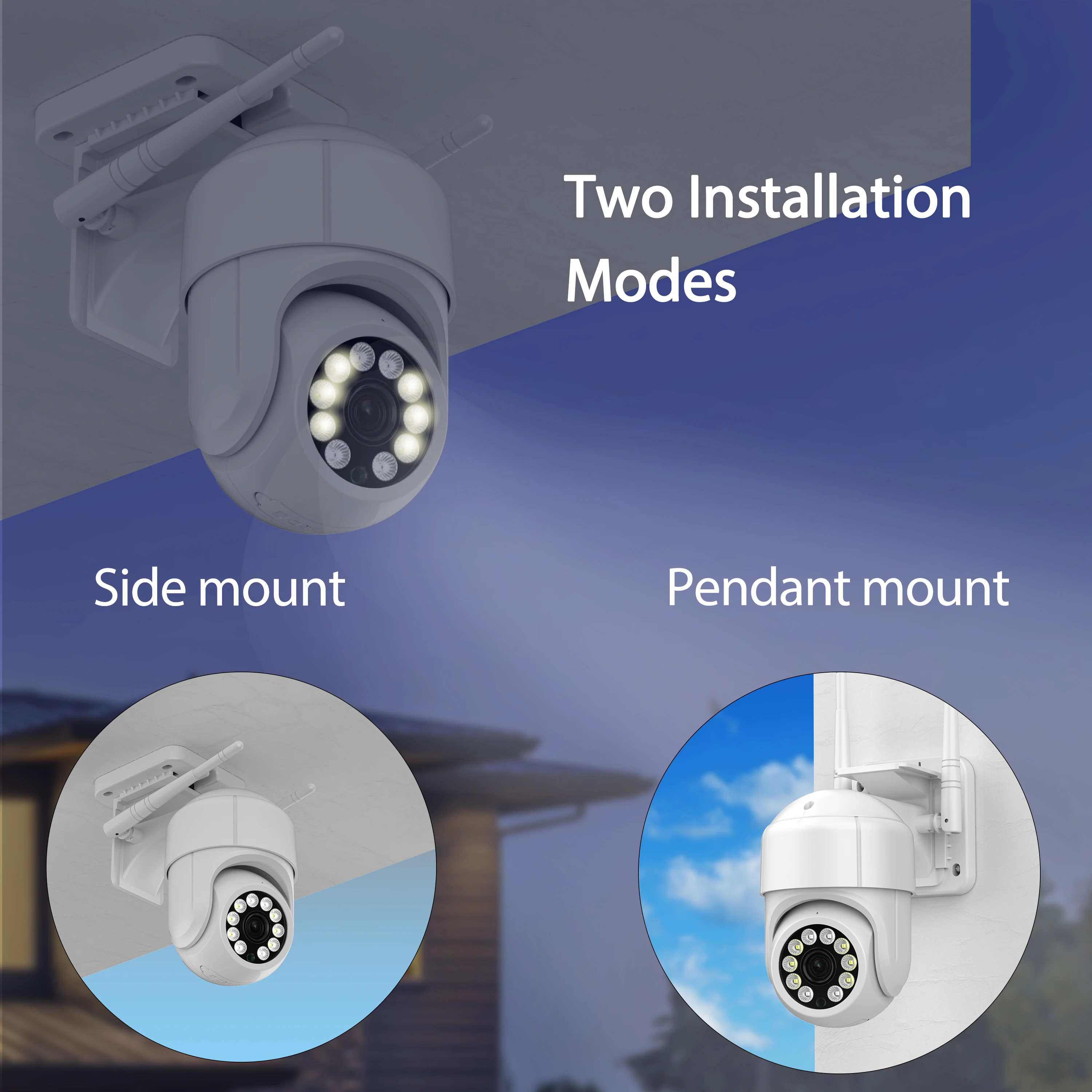 4K 8MP HD WIFI PTZ Camera Outdoor 10X Zoom Wireless IP Camera 1080P Ai Tracking Audio Video Security CCTV Camera Camhi Pro