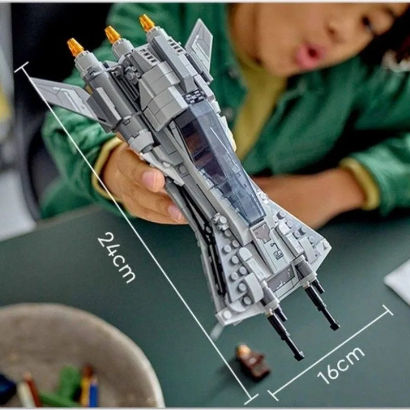 Blocs de construction créatifs Pirate Snub Fighter, 285 pièces, avec 2 figurines, briques de construction, jouet cadeau pour enfants