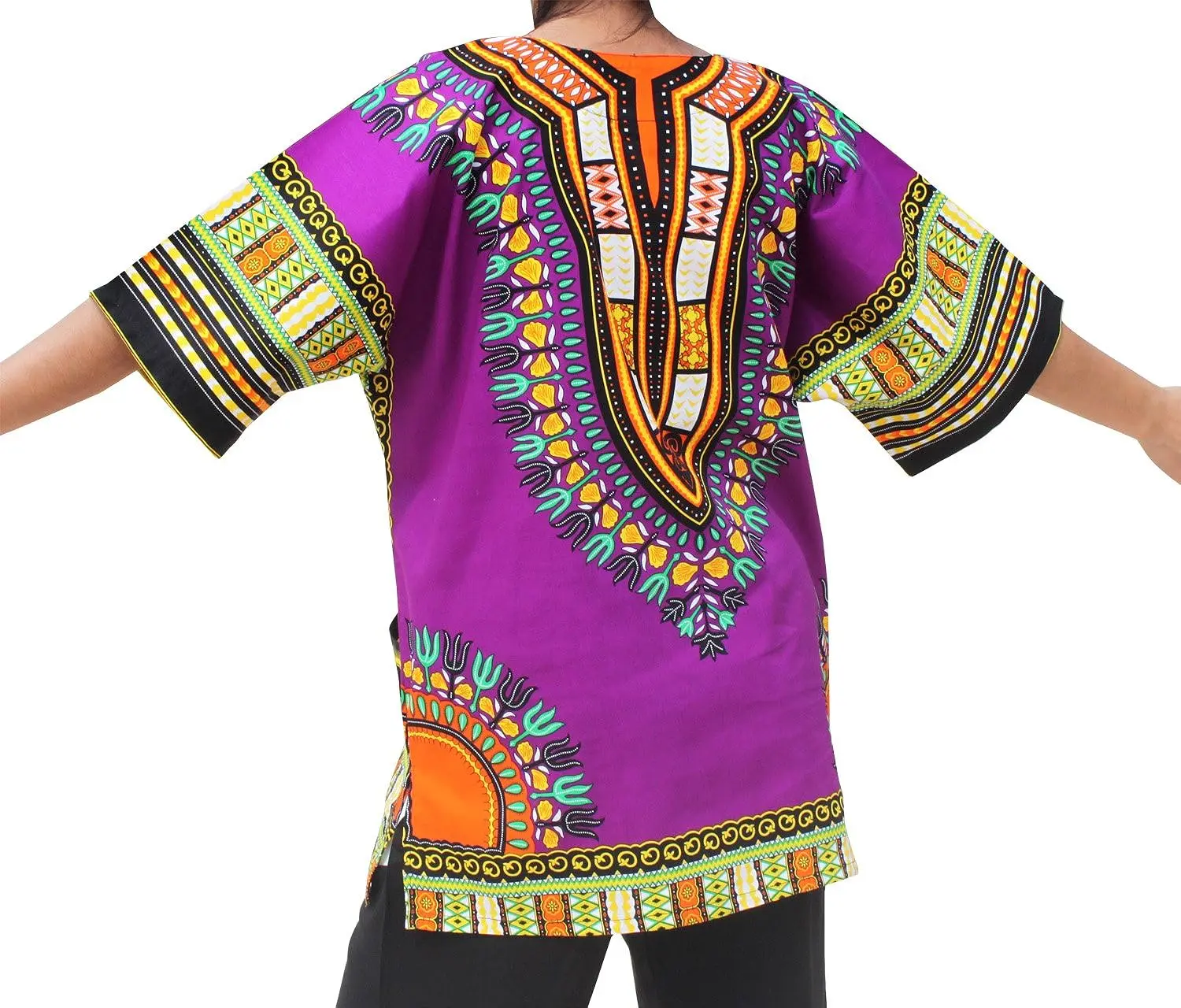 African Dashiki Cotton Shirt Men Women Festival Boho Hippie 60's 70's Bohemian Unisex Craft Clothes